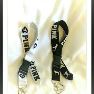 Pink Set key chains lanyards